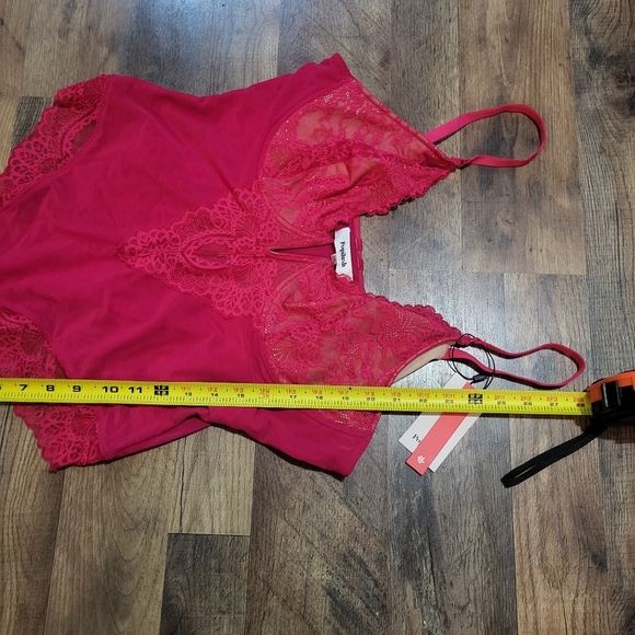 Popilush Pink Lace Shapewear Tummy Control Corset Bodysuit Size 2XL - Picture 8 of 11